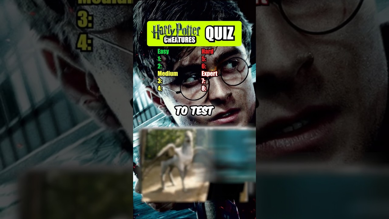 Magical Beasts from Harry Potter! Can You Name Them All?