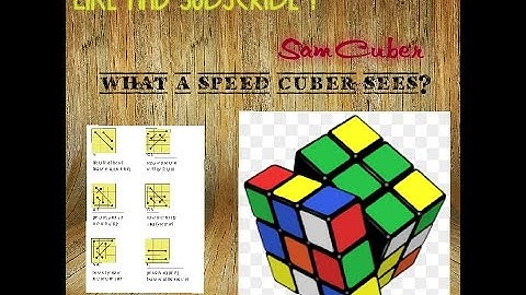 What a speedcuber sees when he solve a Rubik