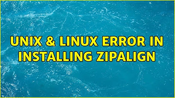 Unix & Linux: Error in installing zipalign