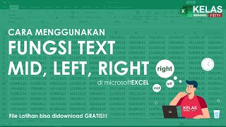 Belajar Fungsi Teks | LEFT RIGHT MID di eXcel