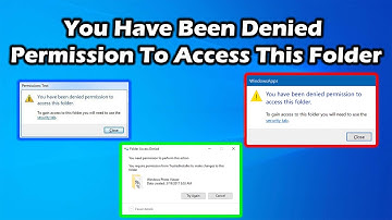You have been denied permission to access this folder