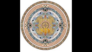 Circle marble medallion