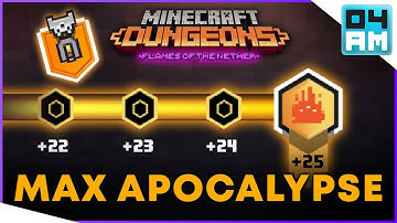NEW APOCALYPSE +25 SPEEDRUN GUIDE For Max Power Level Guide in Minecraft Dungeons