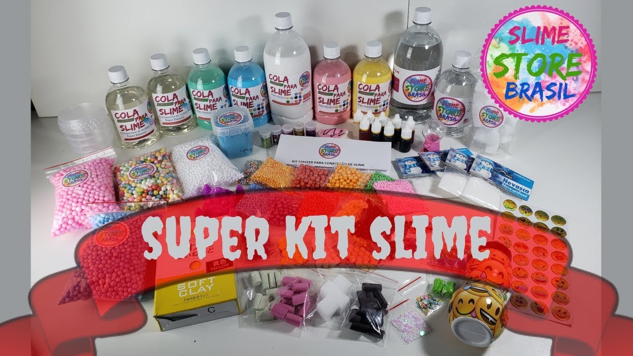 SUPER KIT DE SLIMES ORIGINAL PROFISSIONAL/ SLIME STORE BRASIL SLIME
