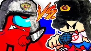 FNF VS AMONG US ПО - РУССКИ ! - BOYFRIEND vs. IMPOSTER?! Friday Night Funkin' Logic Реакция