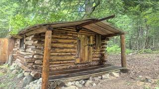 Log Cabin Outhouse Digging & Cooking Ribs On An Open Fire.