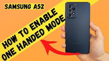 Samsung Galaxy A52 : Samsung a52 how to enable one handed mode 👍