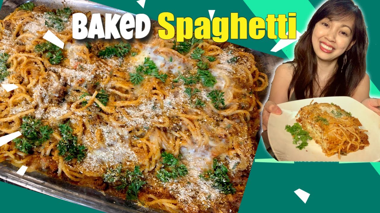 Easy Baked Spaghetti Recipe | How to Make Baked Spaghetti| Comfort Food ...