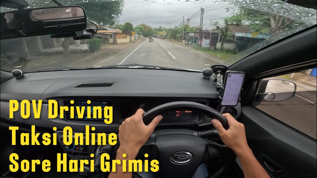 POV Driving Taxi Online Sigra Tipe D 1.0 | Sore Hari Gerimis