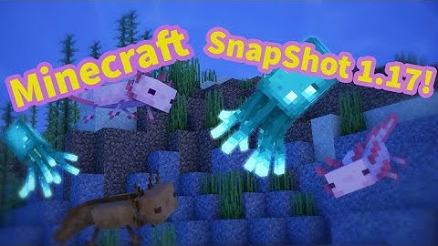 Minecraft 1.17 Snapshot 21w03a The Glow Squid + SO MUCH MORE!!