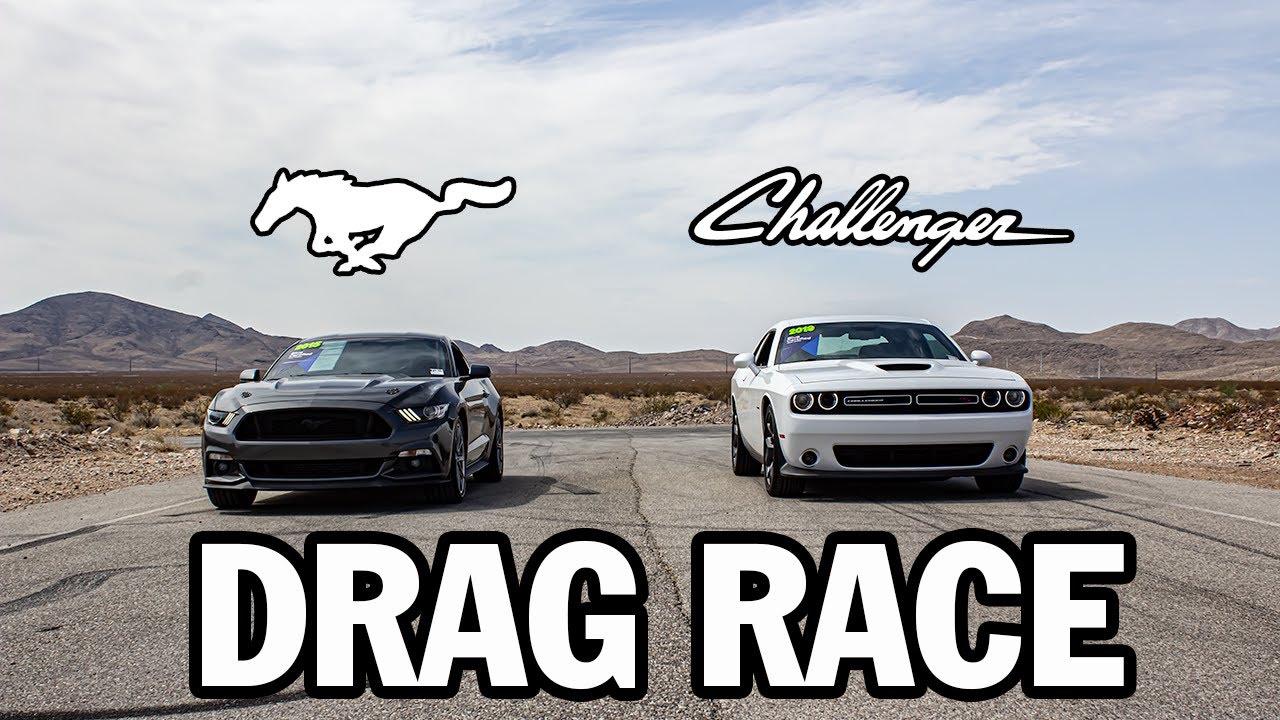 Ford Mustang Ecoboost v Dodge Challenger R/T | DRAG RACE