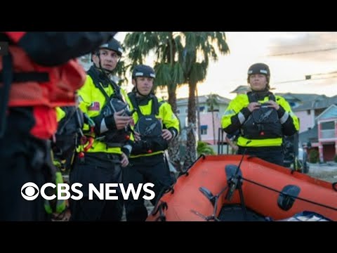 Coast Guard surveys Hurricane Ian damage in Florida.