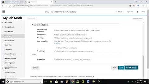 How to create Homework in MyMathLab