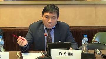 David Shim, Hong Kong University of Science and Technology during a seminar in Geneva