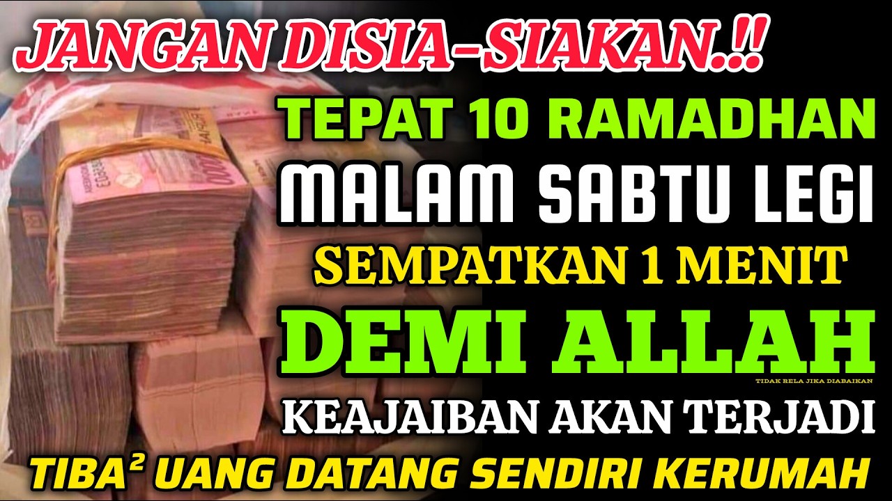 🔴ALHAMDULILLAH🤲 BARU PUTAR SEBENTAR UANG BENAR2 DATANG SENDIRI KERUMAH, DOA KEKAYAAN PALING MUSTAJAB