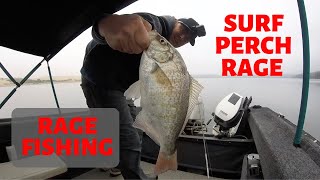 SURF PERCH RAGE - Fishing the Umpqua River at Winchester Bay for Surf Perch
