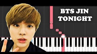 Bts Jin - Tonight 이 밤 Piano Tutorial