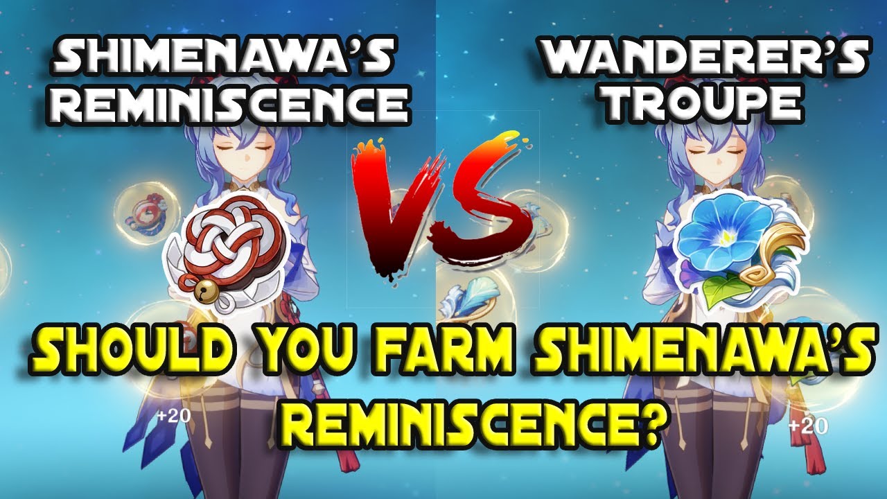 Ganyu Shimenawa's reminiscence Vs Wanderer's Troupe Damage Comparison | Genshin Impact