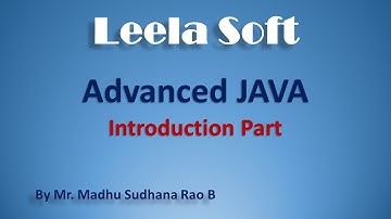 Advanced Java Introduction Part ||JDBC || Servlet || JSP  Basic Introduction By Madhu Sir