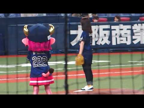 2018.7.16 川栄李奈さん始球式