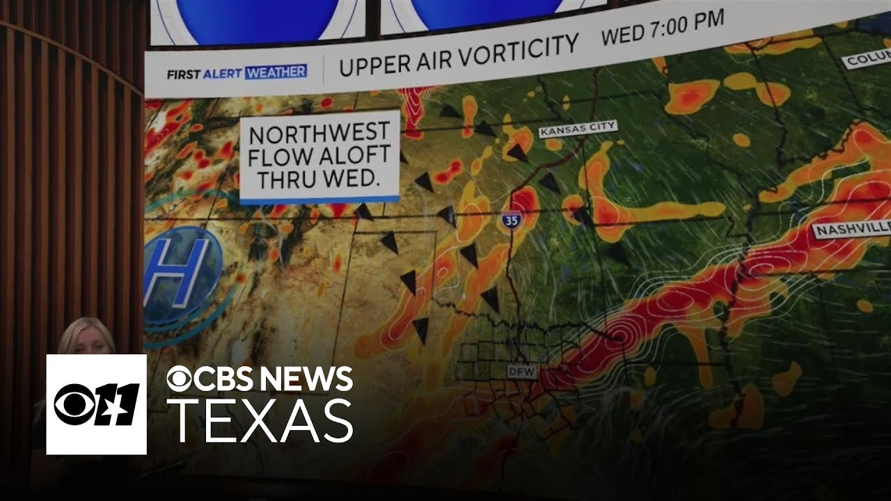 North Texas will see showers and highs in the 90s Wednesday - YouTube