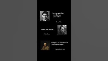 THE MASK WE WEAR | Kafka vs Camus vs Dostoevsky | Deep Philsopical Quote