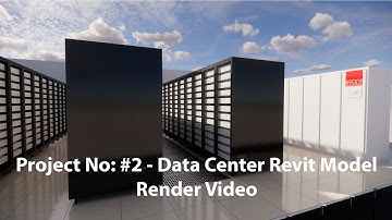 Data Center Revit Model Render Video using Enscape 3D | Revit 3D Model