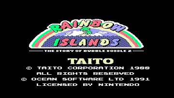 Rainbow Islands (1991 Ocean Version) - Nintendo NES Gameplay