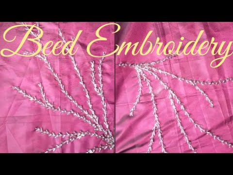 Simple Beed Embroidery - YouTube