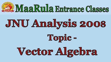 Vector Algebra Questions Solution || JNU 2008 Paper Analysis || Amit Katiyar