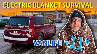 11 Degree Electric Blanket Stealth Camp Survival #Vanlife