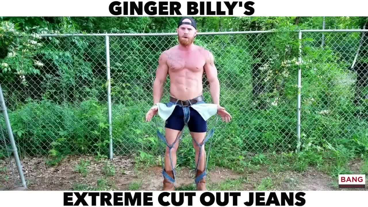 Ginger Billy COMEDIAN GINGER BILLY EXTREME CUT OUT JEANS! LOL FUNNY