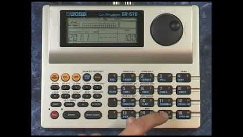 Roland (Boss) DR-670 DR670 Drum Machine Programming Quantize Quantise