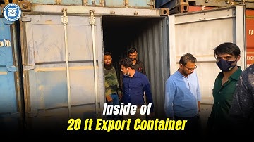 Size of container in Export | Inside of 20 ft Export Container | Export Import Practical Training