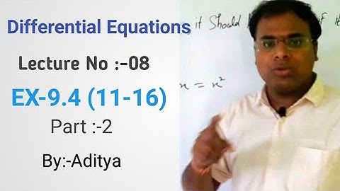 Differential Equations NCERT Solutions for Class 12 Maths Chapter 9 Exercise :-9.4 ,Part 2(11-16)