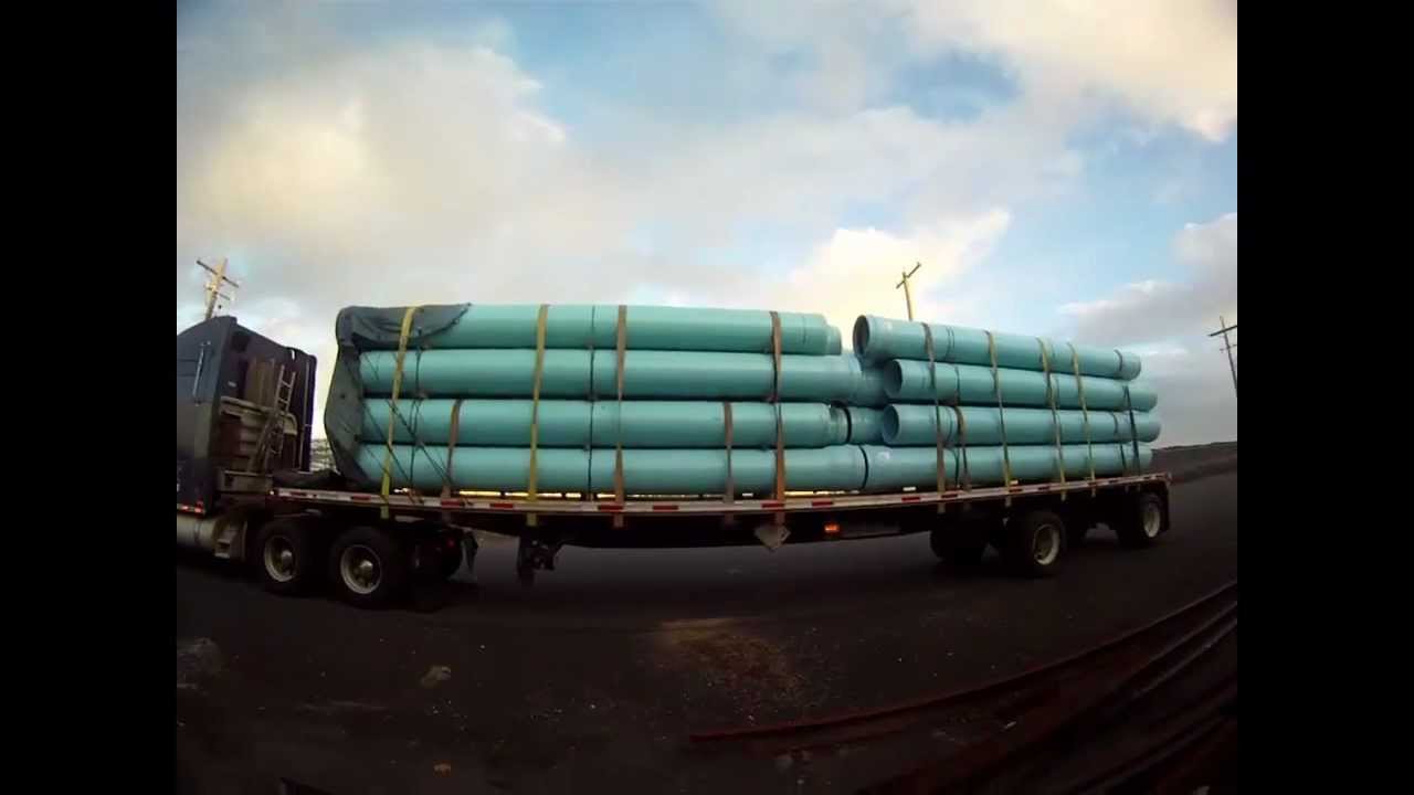 Plastic Pipe On A FlatbedJim The Trucker Video Series YouTube