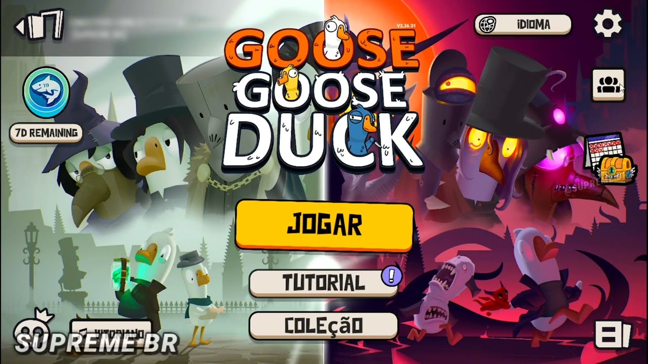 COMO JOGAR GOOSE GOOSE DUCK (TUTORIAL) 