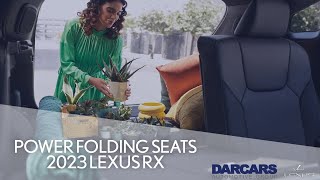 How to Use Power Folding Seats | 2023 Lexus RX