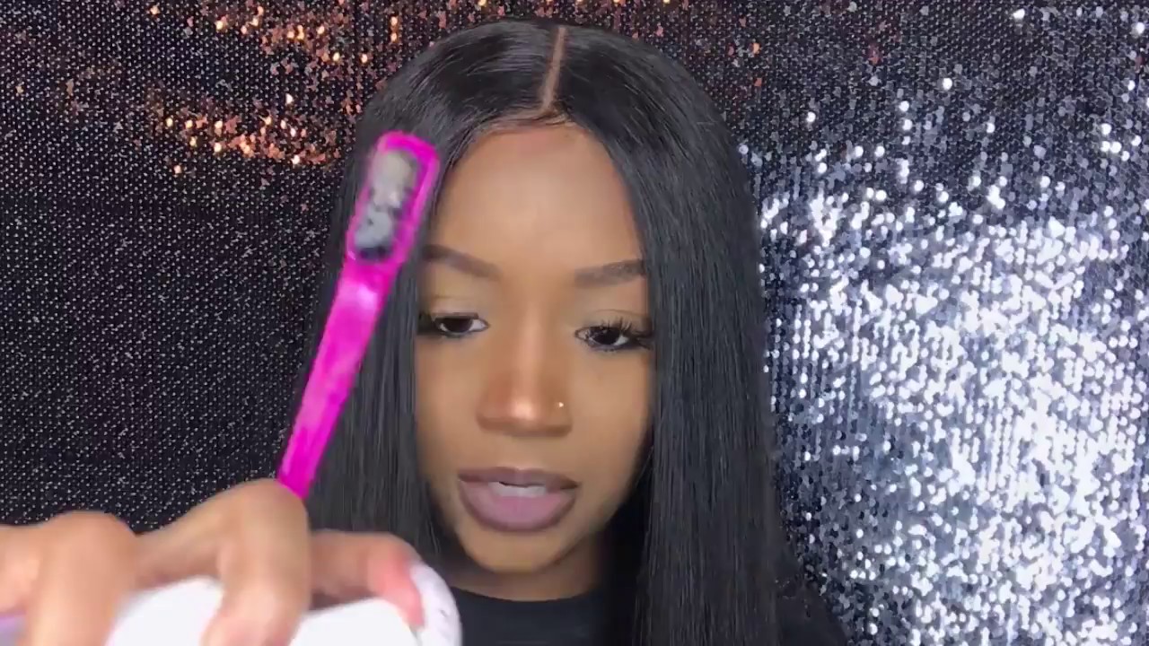 MY FIRST VIDEO ?! FIRST INTRO! | How to: BABY HAIRS on CLOSURE WIG ...