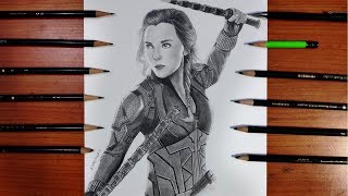 Drawing Black Widow | Avengers Endgame | T.I.A