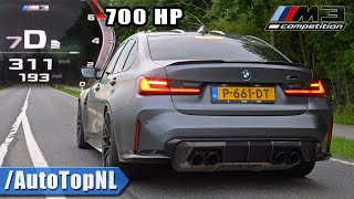 700HP BMW M3 G80 xDrive | 0-300 *INSANE* Acceleration DRIFT \& SOUND by AutoTopNL