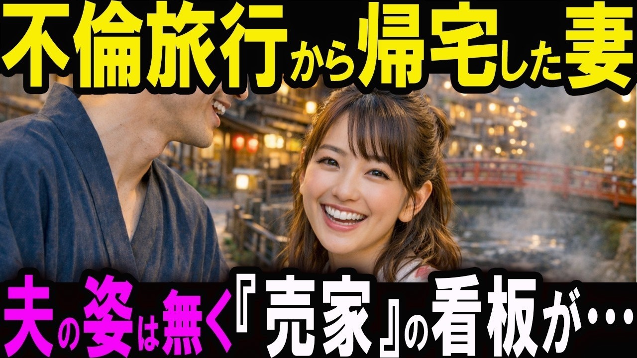 【修羅場】妊娠中なのに間男と不倫旅行へ。見送り後、即行動開始した夫。帰宅した妻は「えっ？なにこれ！？」【スカッと】