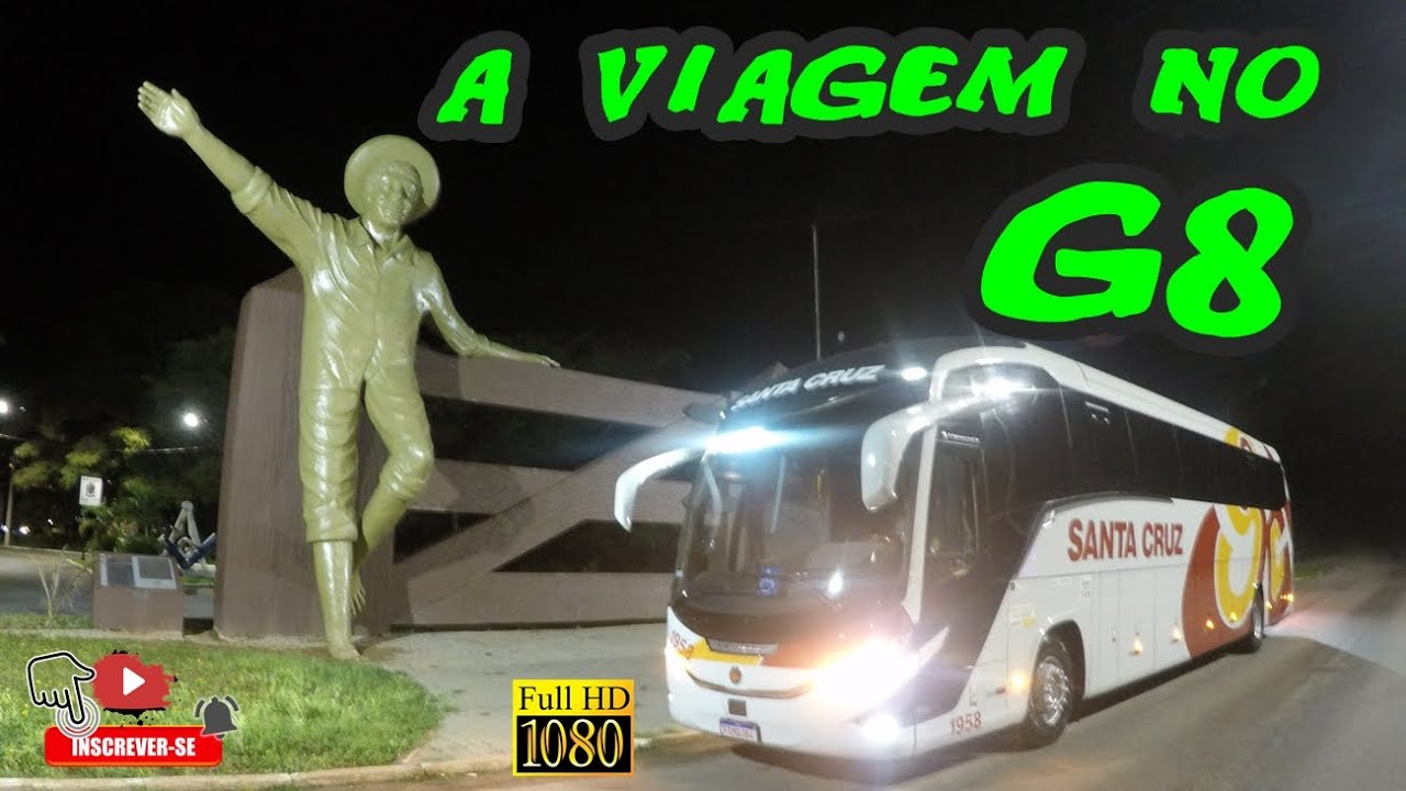 Viajando com o novo Paradiso G8 na linha São Paulo p/ Ouro Fino Viação Santa Cruz