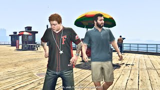 Ein Radrennen gegen den Sohn gewinnen und seine Schwester retten | GTA V | Gameplay [4K 60fps] screenshot 5
