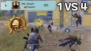 Asia Squad Conqueror Section Solo Vs Squad 1Vs4