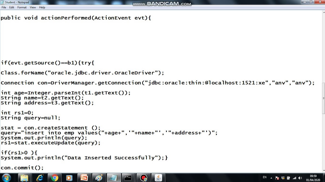 "How can we connect to the Java application through the database" - YouTube