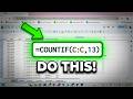 Excel COUNTIF Function Explained with Real Data