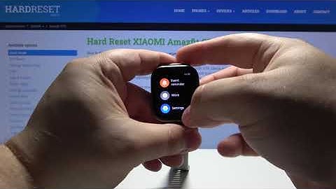 How to Factory Reset Xiaomi Amazfit GTS - Remove All Data