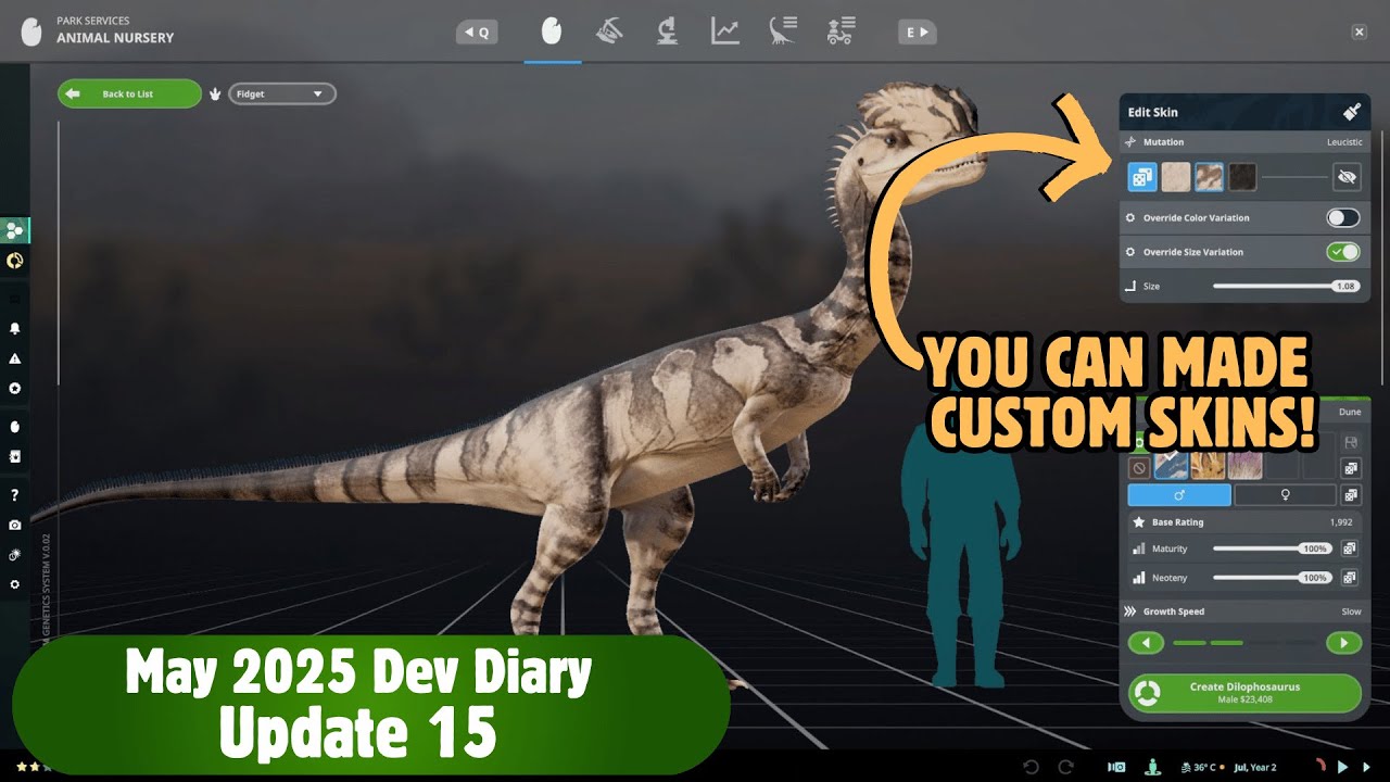 May 2025 Dev Diary | Prehistoric Kingdom - YouTube