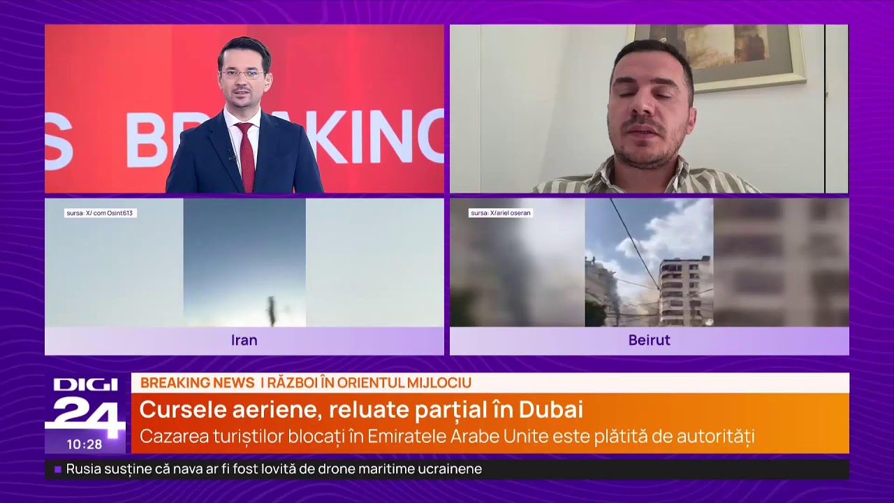 🟣 Știrile Digi24  de la ora 10 –  5 martie 2026